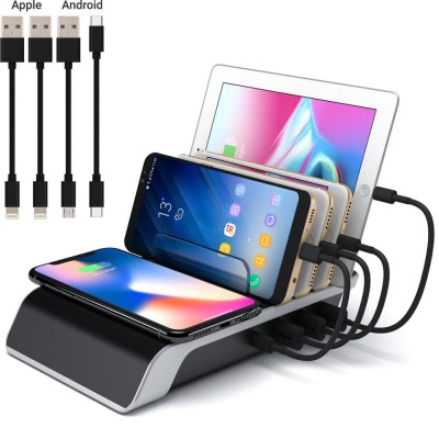 4 USB Ports Phone Fast Charging Station portable multi port USB charger station